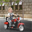Pemberly Row 6V Kids Ride On Chopper Motorcycle 3 Wheel Trike Red