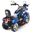 Pemberly Row 6V Kids Ride On Chopper Motorcycle 3 Wheel Trike Blue