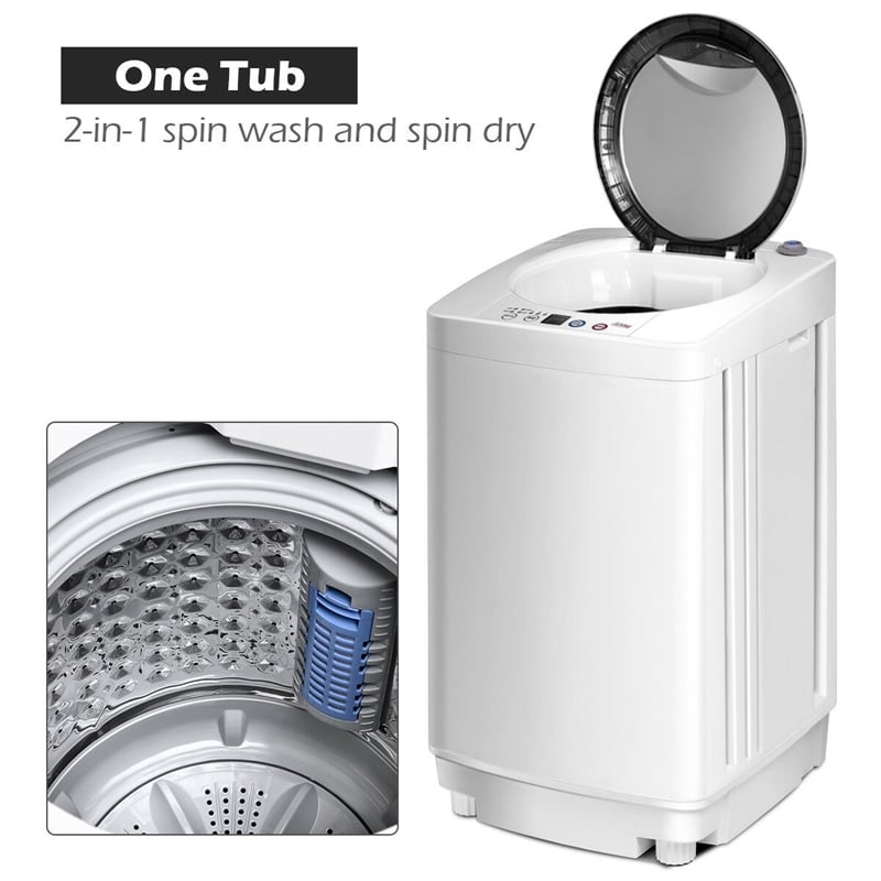 Pemberly Row Full-Automatic Laundry Wash Machine Washer/Spinner White