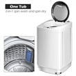Pemberly Row Full-Automatic Laundry Wash Machine Washer/Spinner White