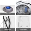 Pemberly Row Full-Automatic Laundry Wash Machine Washer/Spinner White