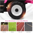 Pemberly Row 12V Kids Ride On Tractor with Trailer Ground Loader Pink