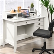 Pemberly Row Computer Desk PC Laptop Writing Table Workstation White