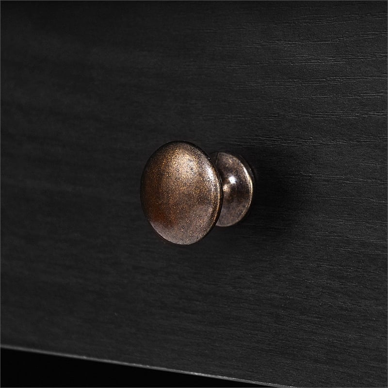 Pemberly Row Computer Desk PC Laptop Writing Table Workstation Black