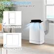 Pemberly Row 15000 BTU Portable Air Conditioner with Remote APP Control White