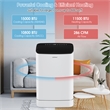 Pemberly Row 15000 BTU Portable Air Conditioner with Remote APP Control White