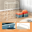 Pemberly Row 15 Drawer Rolling Storage Cart Mobile Cart Organizer Multicolored