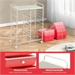 Pemberly Row 15 Drawer Rolling Storage Cart Mobile Cart Organizer Pink