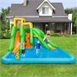Pemberly Row Inflatable Water Bounce House w/Climbing Two Slides & Splash Pool