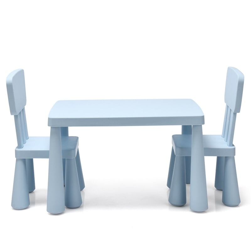 Pemberly Row Kids Table & 2 Chairs Set Toddler Activity Play Dining Baby Gift