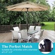 Pemberly Row 17.5'' Umbrella Base Stand Market Patio Standing Bronze
