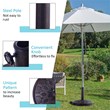 Pemberly Row 17.5'' Umbrella Base Stand Market Patio Standing Bronze