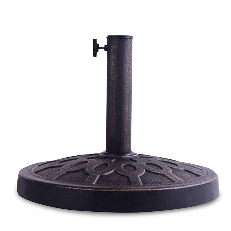 Pemberly Row 17.5'' Umbrella Base Stand Market Patio Standing Bronze