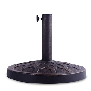 Pemberly Row 17.5'' Umbrella Base Stand Market Patio Standing Bronze