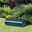 Pemberly Row 13 Gallon Lawn Roller Heavy Duty Steel Push/Pull Sod Roller Green