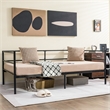 Pemberly Row Twin Daybed Sofa Bed Frame Metal Platform Black