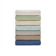 Pemberly Row Contemporary Lightweight Cotton King Blanket in Mint
