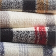 Pemberly Row Mid-Century Faux Mohair to Sherpa Fabric Throw in Red