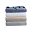 Pemberly Row Soft Faux Feathersoft Fabric King Blanket in Taupe