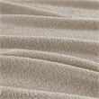 Pemberly Row Soft Faux Feathersoft Fabric King Blanket in Taupe