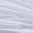 Pemberly Row Soft Faux Feathersoft Fabric King Blanket in White