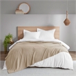 Pemberly Row Gauze Contemporary Lightweight Cotton Full/Queen Blanket in Tan