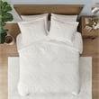 Pemberly Row 3-Piece Fabric Full/Queen Comforter Mini Set in Ivory