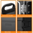 Pemberly Row End Loading Insulated Food Pan Carrier 5 Food Pan Capacity Black