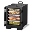 Pemberly Row End Loading Insulated Food Pan Carrier 5 Food Pan Capacity Black