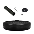 Pemberly Row 20'' Patio Round 23L Water Filled Umbrella Base Stand Black