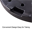 Pemberly Row 4 Plate Patio Offset Umbrella Base Stand Weights Sand Black