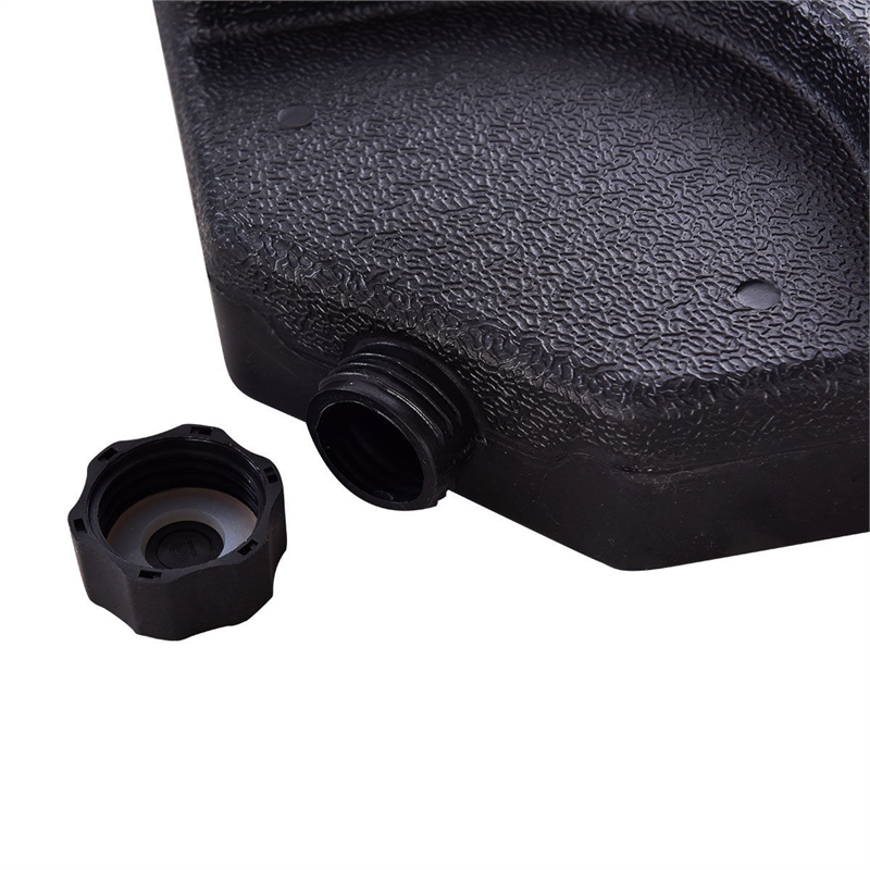 Pemberly Row 4 Plate Patio Offset Umbrella Base Stand Weights Sand Black
