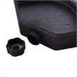 Pemberly Row 4 Plate Patio Offset Umbrella Base Stand Weights Sand Black