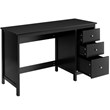 Pemberly Row Computer Desk Study Writing Home Office Workstation Black