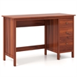 Pemberly Row Computer Desk Study Writing Home Office Workstation Brown