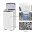 Pemberly Row Portable Compact Washing Machine 1.34 Cu.ft Spin Washer White