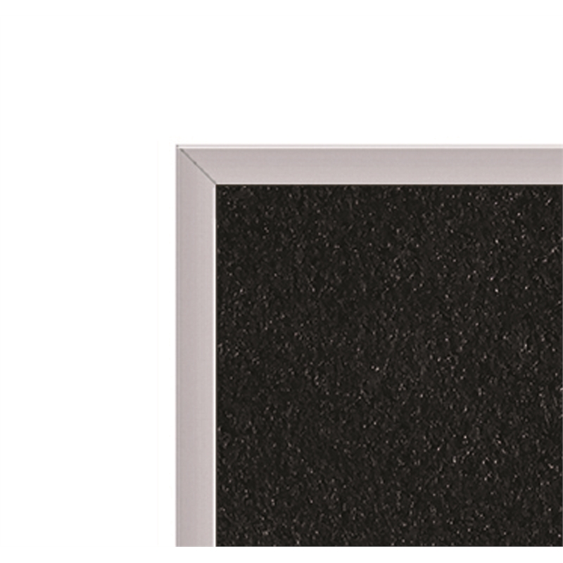 Pemberly Row Recycled Bulletin Board-Satin Aluminum Frame-4ft H x 7ft 4