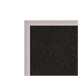 Pemberly Row Recycled Bulletin Board-Satin Aluminum Frame-4ft H x 7ft 4