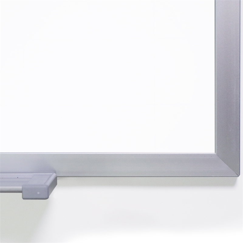 Pemberly Row 2-Pc Porcelain Magnetic Whiteboard-Aluminum Frame-4ft H x 10ft