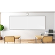 Pemberly Row 2-Pc Porcelain Magnetic Whiteboard-Aluminum Frame-4ft H x 10ft