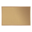 Pemberly Row Natural Cork Bulletin Board - Oak Wood Frame - 4ft H x 7ft 4