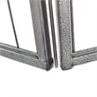 Pemberly Row Panel Pet Dog Playpen Door Exercise Kennel Fence Metal black