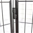 Pemberly Row Panel Pet Dog Playpen Door Exercise Kennel Fence Metal black