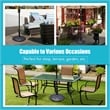 Pemberly Row Patio Round Umbrella Base Stand Market Standing Bronze