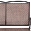 Pemberly Row Patio Glider Rocking Bench Double 2 Person Chair Brown