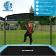 Pemberly Row 6FT Kids Recreational Trampoline W/W/Swing Safety Enclosure Blue