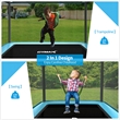 Pemberly Row 6FT Kids Recreational Trampoline W/W/Swing Safety Enclosure Blue