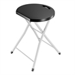 Pemberly Row Portable Sturdy Folding Stools Lightweight Fishing Stool Black