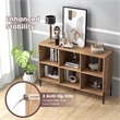 Pemberly Row Storage Shelf Organizer Bookcase Square Cubby Cabinet Natural