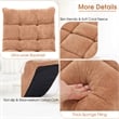 Pemberly Row 14 Position Floor Chair Folding Gaming Sofa Chair Cushioned Tan